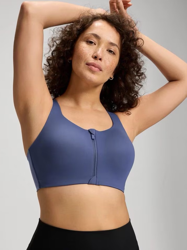 New Soma Sport High Impact Bra In Sundown Blue - Size 36c